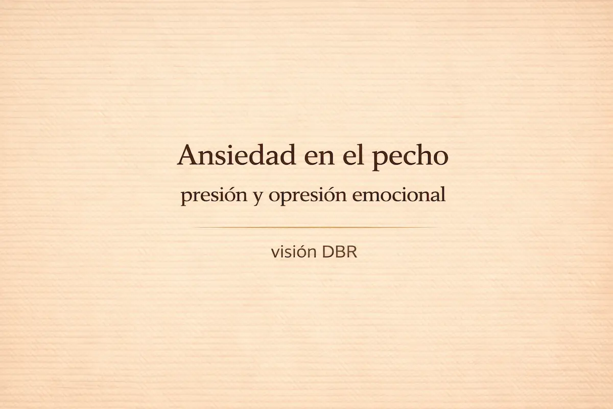 Ansiedad en el pecho: significado emocional y por qué aparece