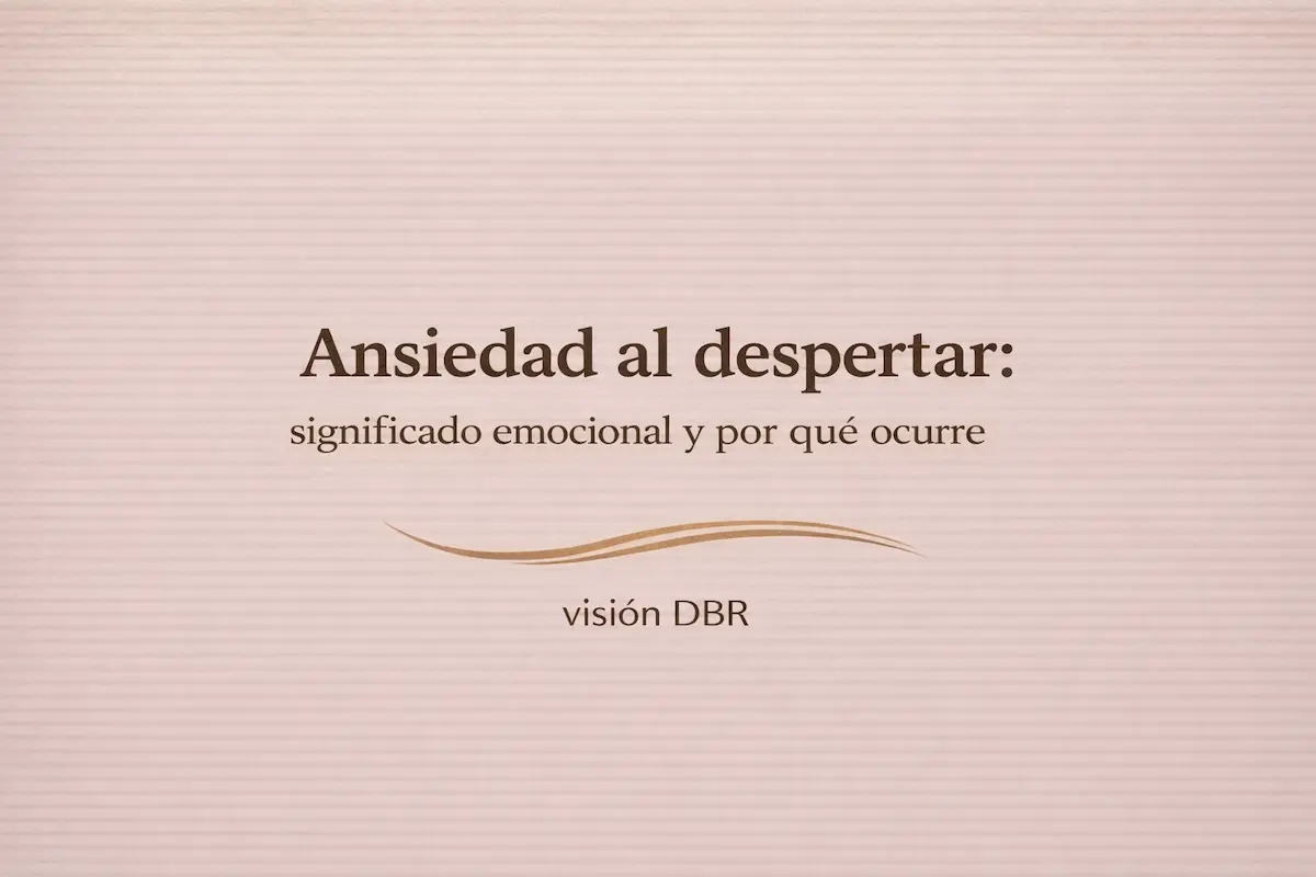 Ansiedad al despertar: significado emocional y por qué ocurre