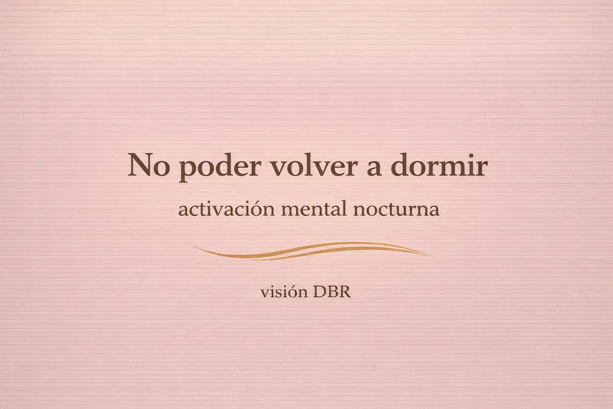 No poder volver a dormir: significado emocional y por qué ocurre