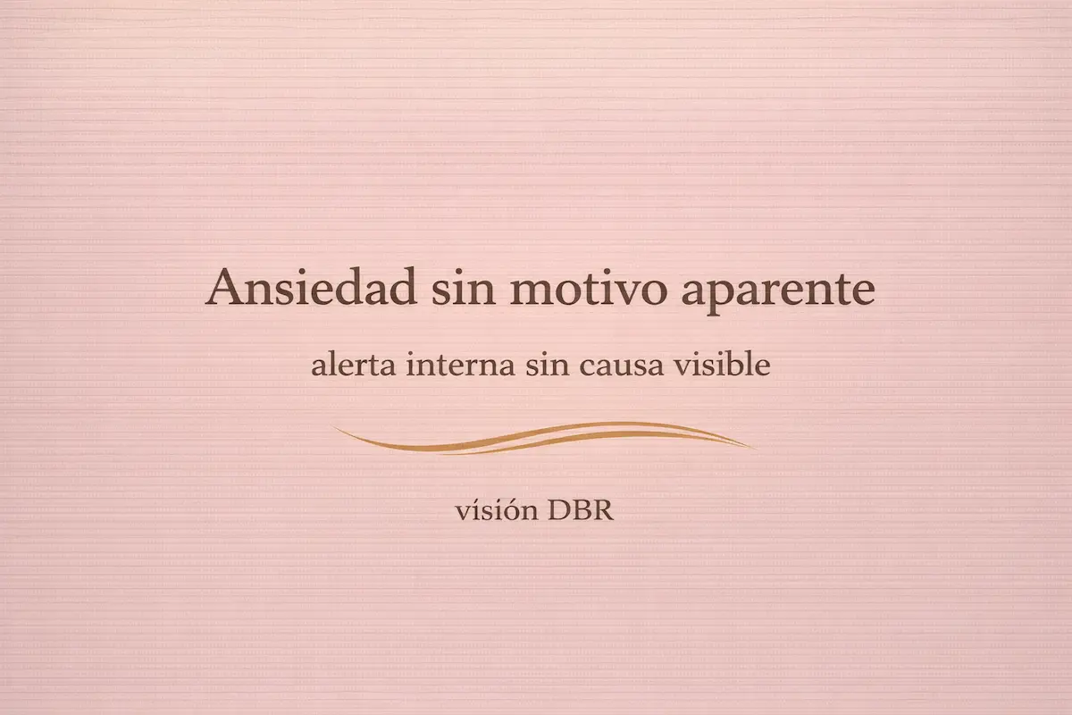 Ansiedad sin motivo aparente: significado emocional y por qué ocurre