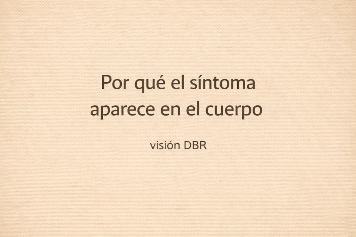 Por qué el síntoma aparece en el cuerpo