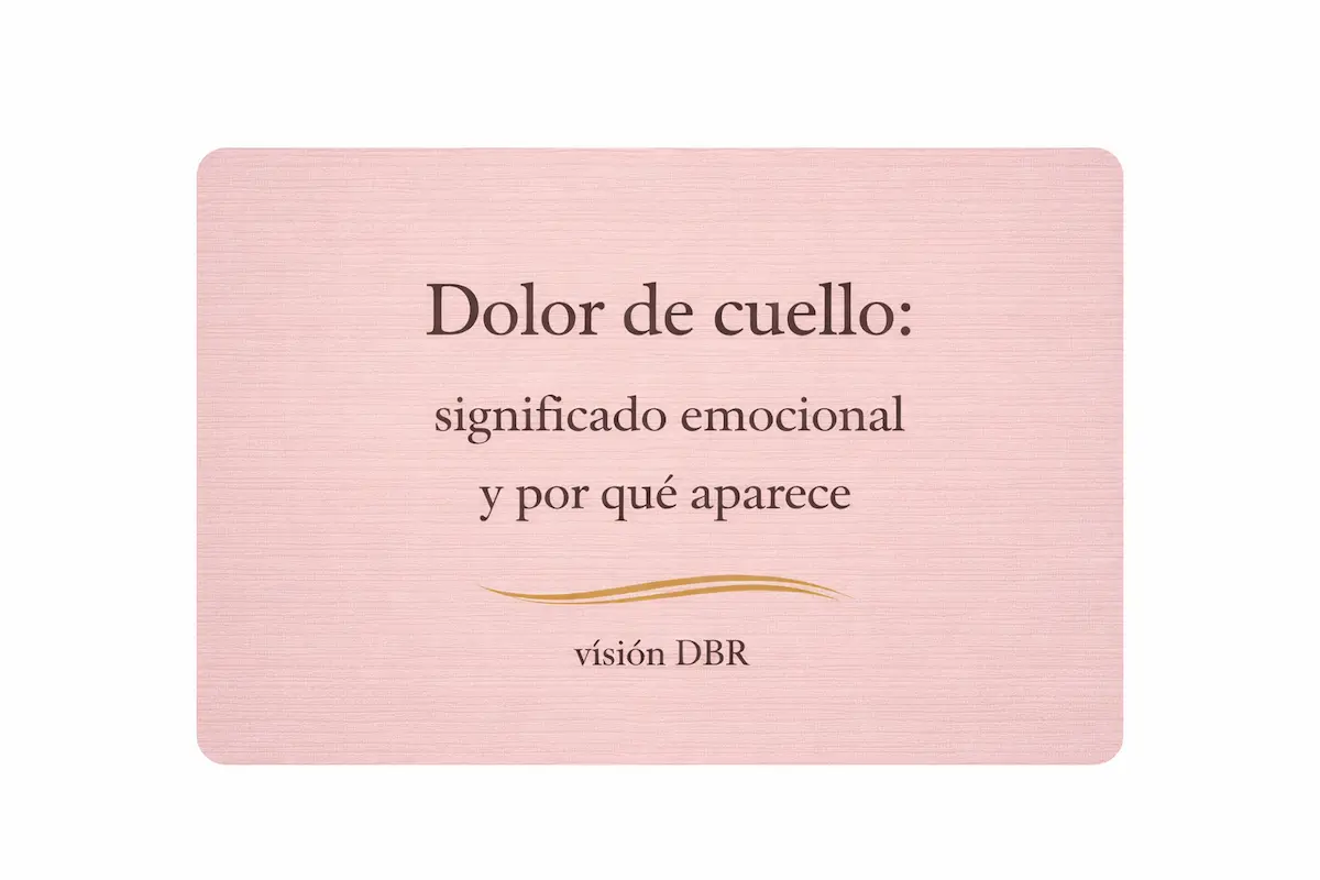Dolor de cuello: significado emocional y por qué aparece